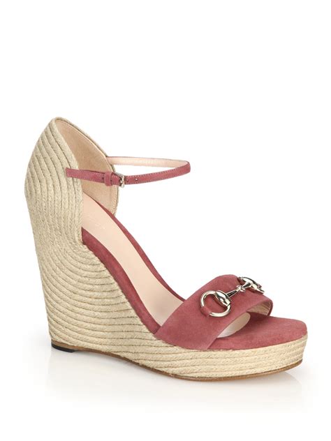 gucci wedges price|gucci espadrilles wedges pink.